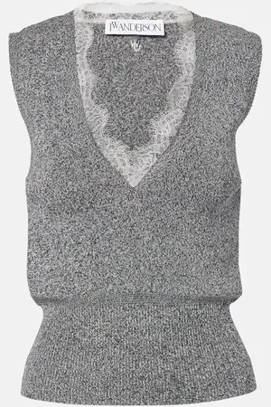 J.W.Anderson Pullunder aus einem Baumwollgemisch mit Spitze