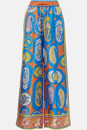 ALÉMAIS Alémais Bedruckte Palazzo-Hose Luis aus Seide