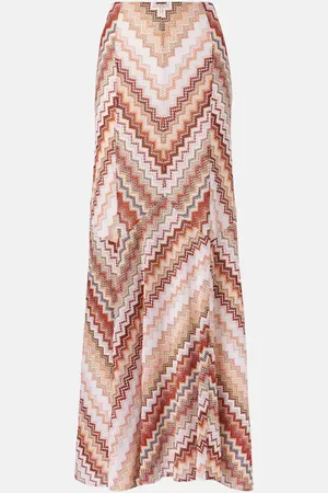 Missoni Maxirock aus Häkelstrick