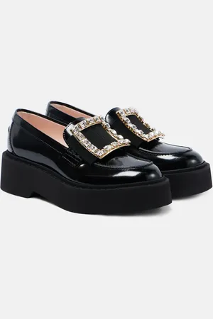 Roger Vivier Verzierte Plateau-Loafers Viv’ Rangers aus Leder