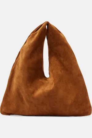 The Row Tote Bindle Small aus Veloursleder