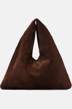 The Row Tote Bindle Small aus Veloursleder