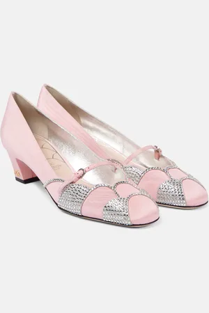 VALENTINO GARAVANI Pumps Bowow 45 aus Moiré mit Kristallen