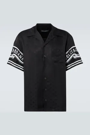 Dolce & Gabbana Bedrucktes Hemd aus Seiden-Twill