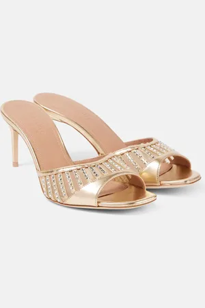 MALONE SOULIERS Pantoletten Bellatrix 70 aus Metallic-Leder