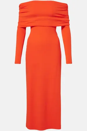 Ralph Lauren Off-Shoulder-Maxikleid