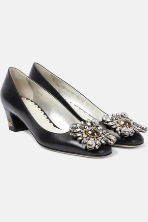 VALENTINO GARAVANI Verzierte Pumps Preshoes 45 aus Leder
