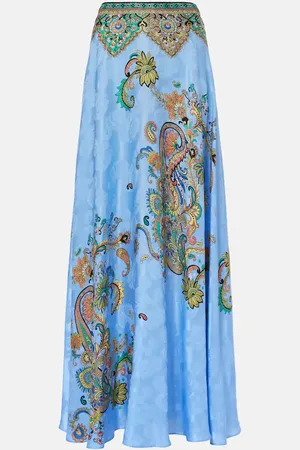 Etro Maxirock aus Crêpe de Chine aus Seide