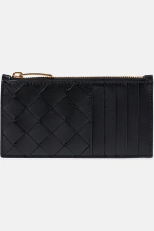 Bottega Veneta Portemonnaie Intrecciato aus Leder