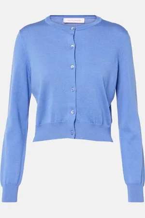 Carolina Herrera Cropped-Cardigan aus Seide und Baumwolle