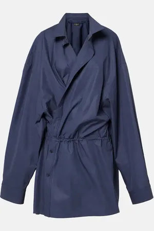 Balenciaga Hemdblusenkleid aus Baumwollpopeline