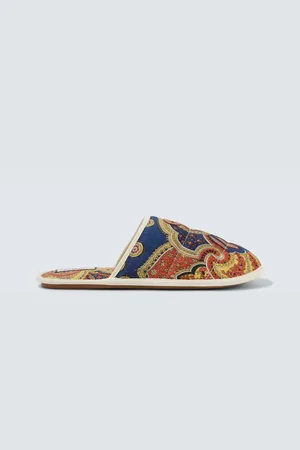 VALENTINO GARAVANI Slippers aus Denim