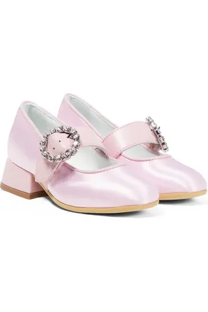 MONNALISA Ballerinas Dorothy aus Satin mit Kristallen