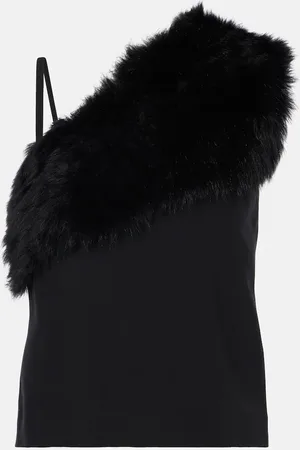 Totême Top aus Cady mit Shearling