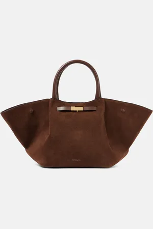 DeMellier Tote New York Midi aus Veloursleder