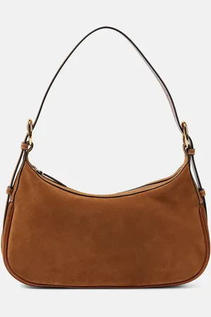 Staud Schultertasche Pine aus Veloursleder