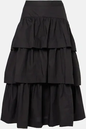 ULLA JOHNSON Midirock Winnie aus Baumwolle