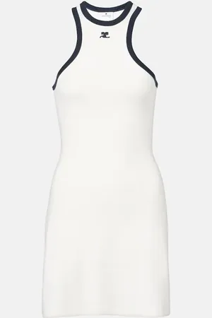 Courrèges Courrèges Minikleid Scuba aus Baumwoll-Jersey