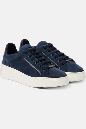Max Mara Plateau-Sneakers SuperSuede aus Veloursleder