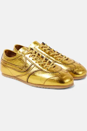 DRIES VAN NOTEN Sneakers aus Metallic-Leder