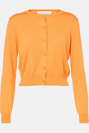Carolina Herrera Cropped-Cardigan aus Seide und Baumwolle