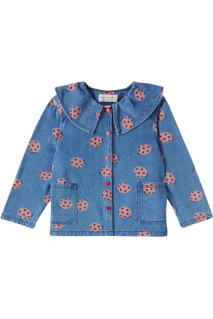 Konges Sløjd Konges Sløjd Bedruckte Bluse Magot aus Denim