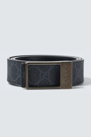 Gucci Wendbarer Gürtel GG aus Leder und Canvas