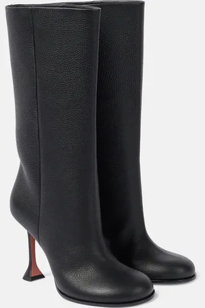 Amina Muaddi Stiefel Liya 95 aus Leder