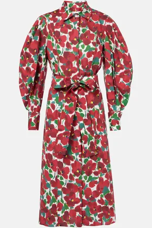 Carolina Herrera Hemdblusenkleid aus einem Baumwollgemisch