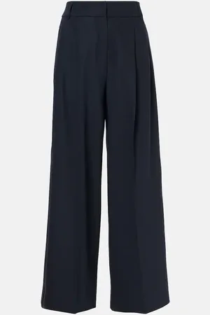 Max Mara Weite High-Rise-Hose Nichols aus Schurwolle