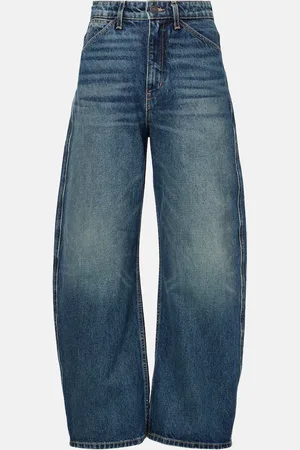 NILI LOTAN High-Rise Barrel Jeans Otis