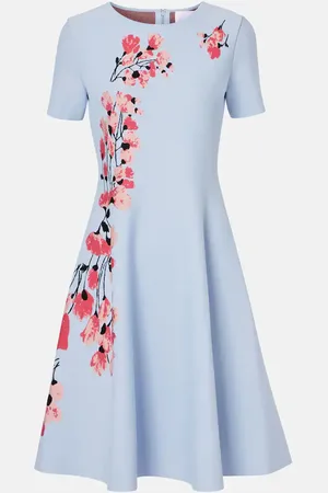 Carolina Herrera Midikleid aus Jacquard