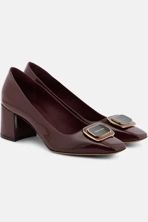 Salvatore Ferragamo Pumps Vella 60 aus Lackleder