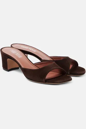 PARIS TEXAS Pantoletten Lara 50 aus Veloursleder