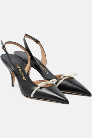 Salvatore Ferragamo Slingback-Pumps Gylla 70 aus Leder