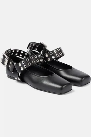 Alaïa Alaïa Verzierte Mary-Jane-Ballerinas aus Leder