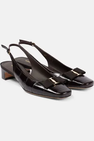 Salvatore Ferragamo Slingback-Pumps Rivada 30 aus Leder