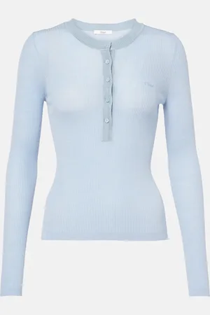 Chloé Chloé Henley-Top aus Wolle