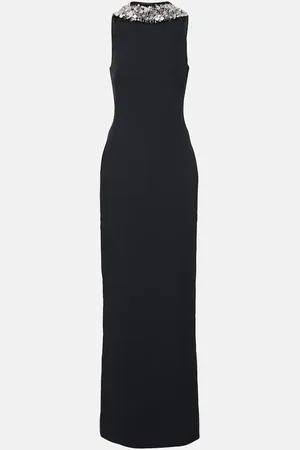 Safiyaa Verzierte Robe Holli aus Crêpe und Satin