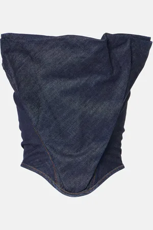 MAGDA BUTRYM Top RE25 aus Denim