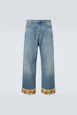 VALENTINO Wide-Leg Jeans mit Jacquard