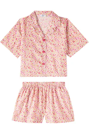 Il gufo Set aus Hemd und Shorts aus Baumwolle