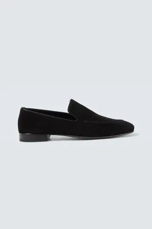 Manolo Blahnik Slip-Ons Truro aus Veloursleder
