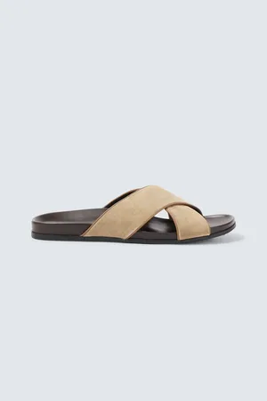 Manolo Blahnik Sandalen Chiltern aus Veloursleder