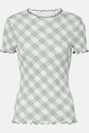 Burberry T-Shirt Check aus Wolle
