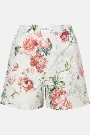 The Attico Bedruckte Shorts aus Baumwollpopeline