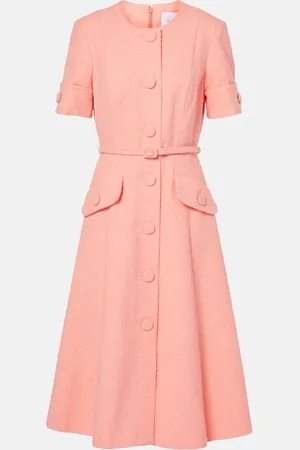 Carolina Herrera Midikleid aus einem Baumwollgemisch