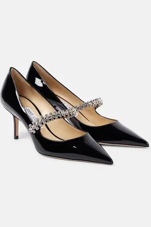 Jimmy Choo Pumps Bing 65 aus Lackleder mit Kristallen