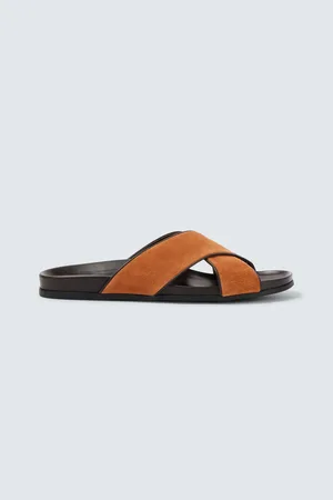 Manolo Blahnik Sandalen Chiltern aus Veloursleder