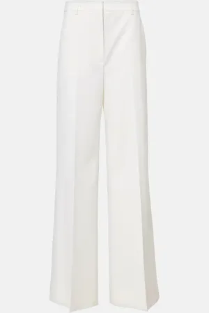 Stella McCartney Weite High-Rise-Hose aus Wolle